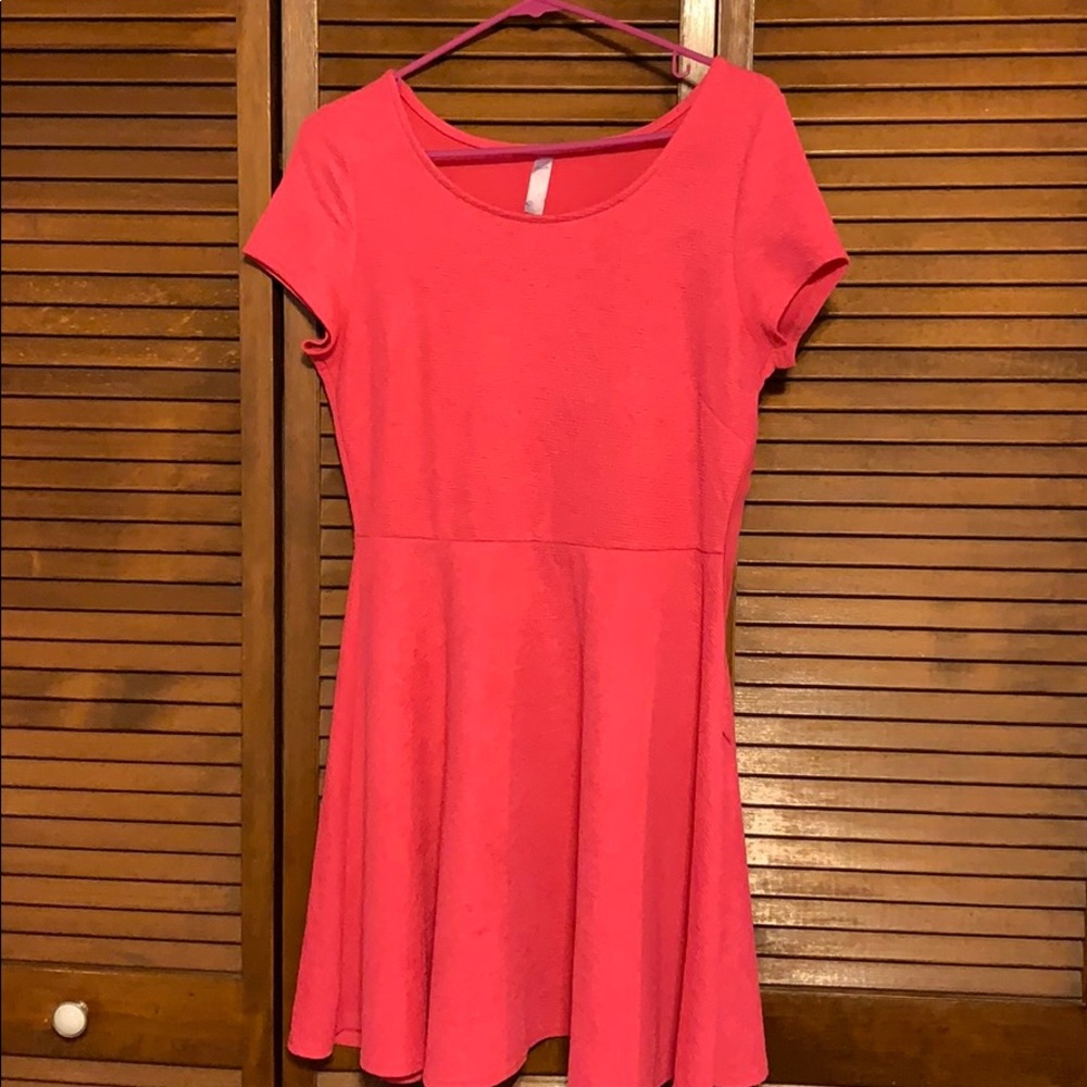 Hot Pink Skater Dress